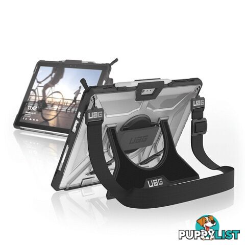 UAG Plasma Case Surface Pro 7th / 6th / 5th / 4th w/ (H/Sh/Strap) Ice / Black - 854332007899/SFPROHSS-L-IC - UAG