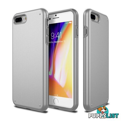 Patchworks Chroma Metalic Rugged Case iPhone 8 Plus / 7 Plus Silver - 8809453318579/CRA79 - Patchworks