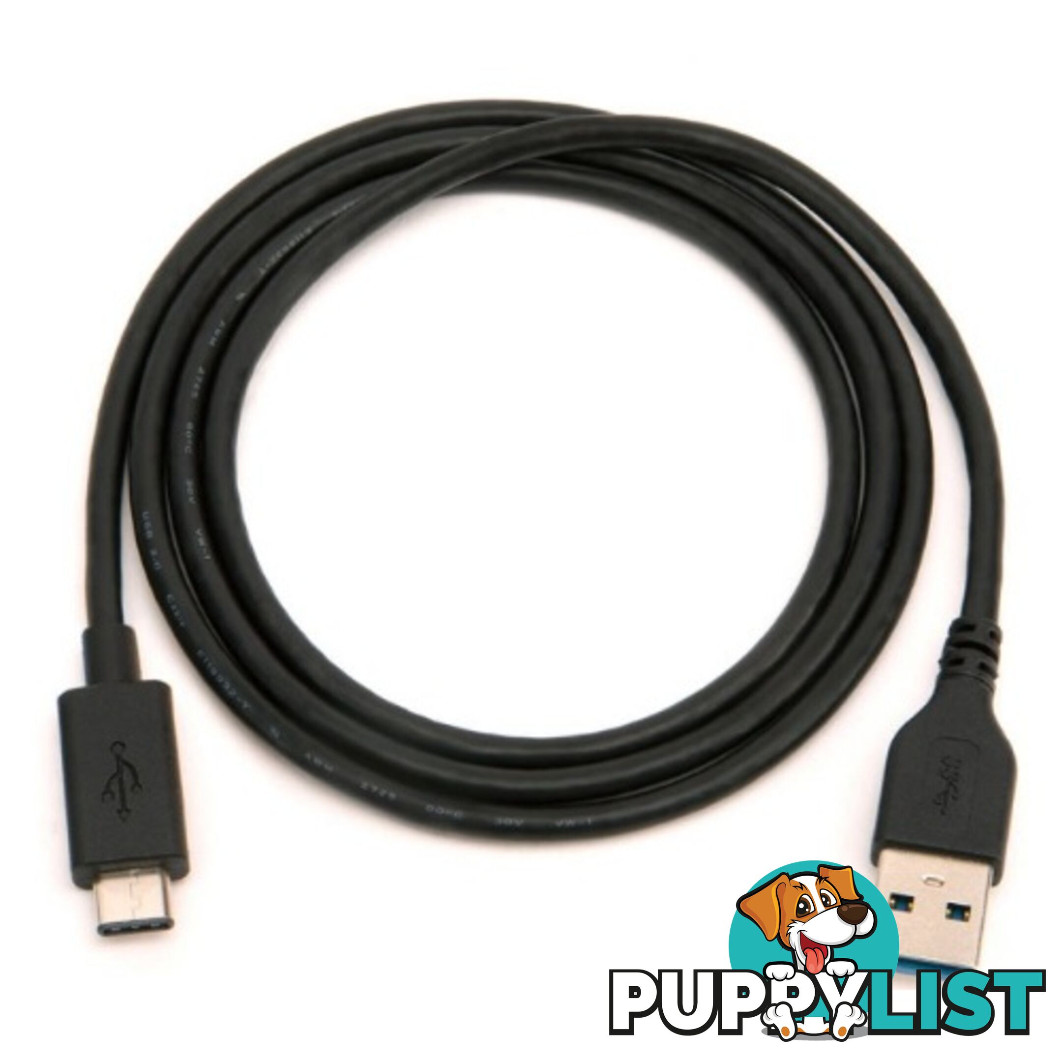 Griffin USB Type C to USB A Cable 3 ft / 0.9 m - Black - 685387424542/GC41637 - Griffin