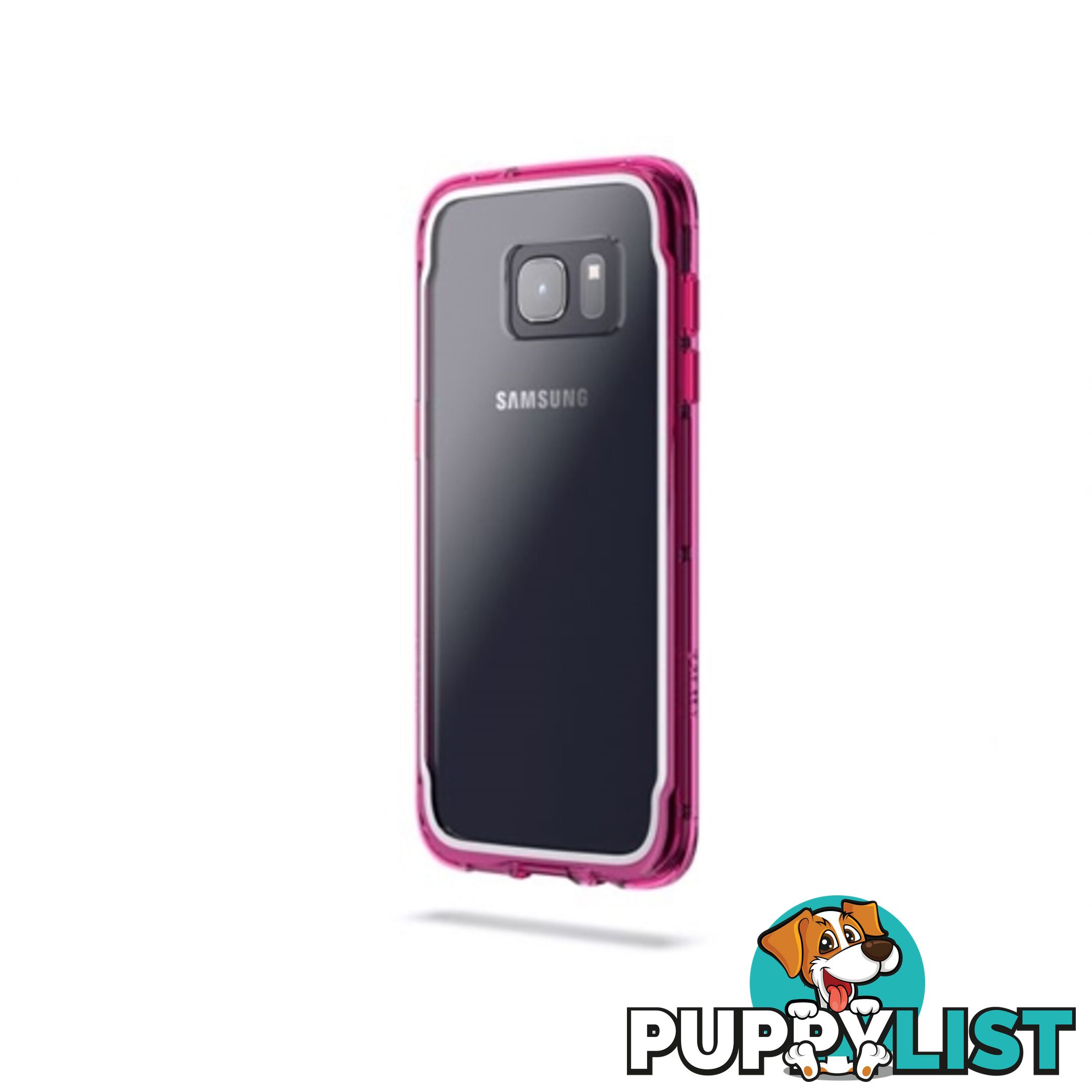 Griffin Survivor Clear Rugged case for Samsung S7 Edge - Clear Pink - 685387431359/GB42363 - Griffin