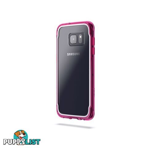 Griffin Survivor Clear Rugged case for Samsung S7 Edge - Clear Pink - 685387431359/GB42363 - Griffin