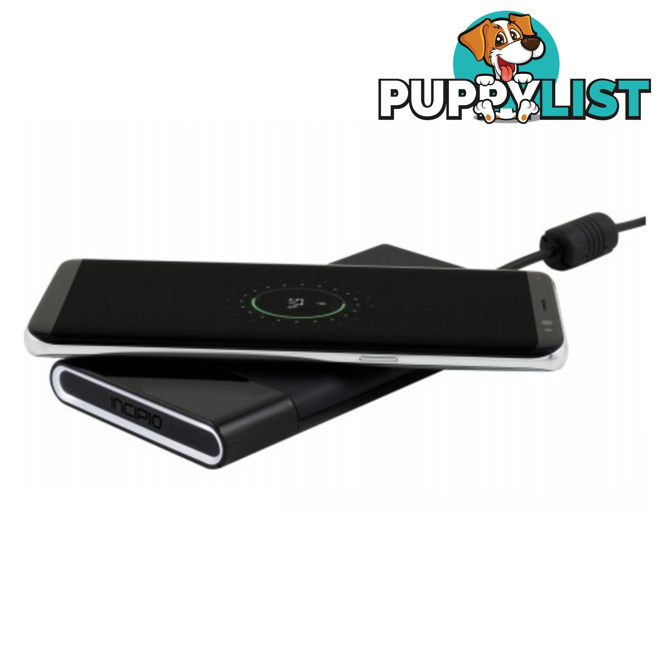 Incipio Ghost Qi 15W 3-Coil Wireless Charging Pad - Black - 191058053961/PW-310-INT - Incipio