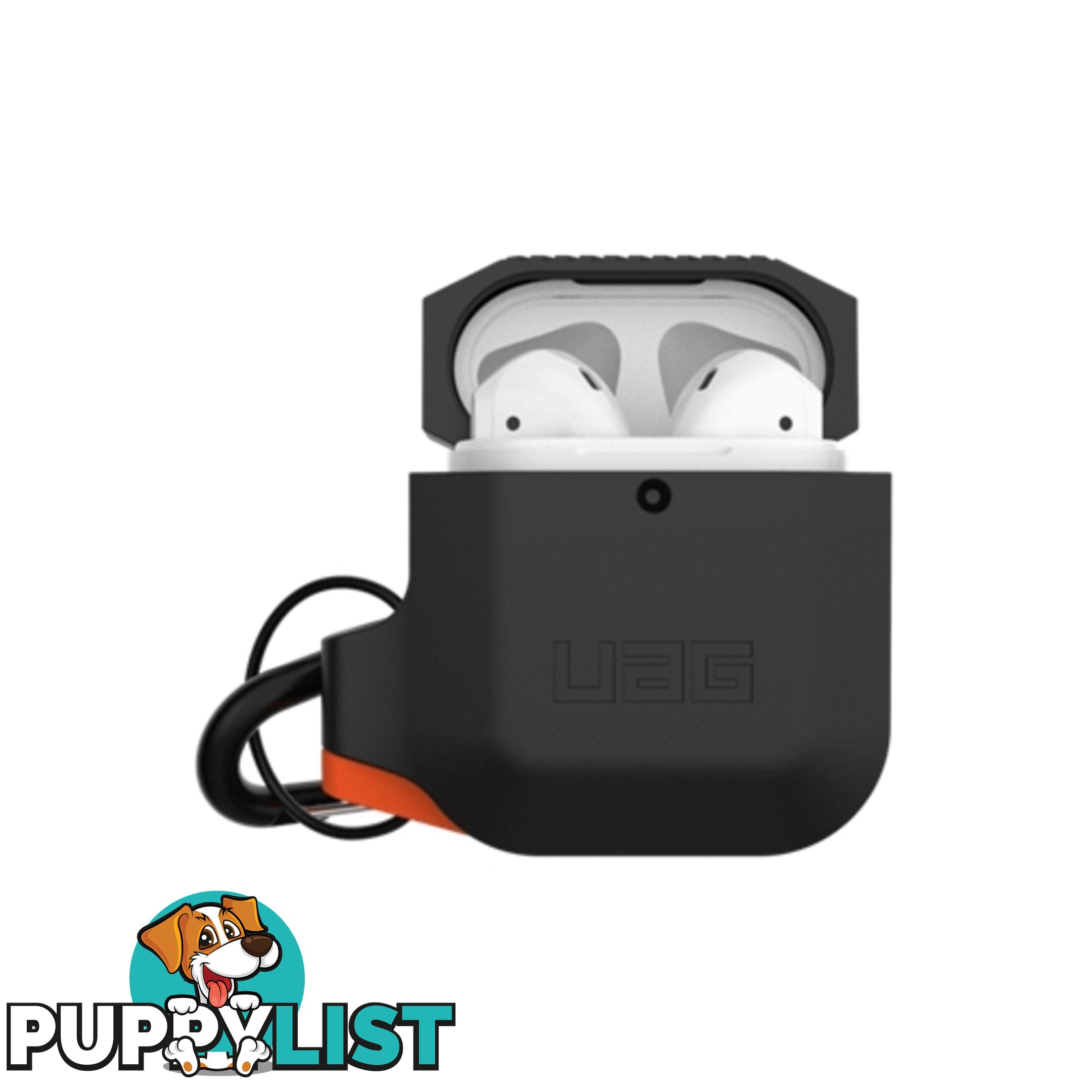 UAG Silicone Rugged & Weatherproof Case for Apple Airpods - Black - 812451033090/10185E114097 - UAG