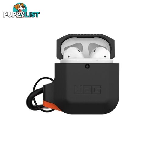 UAG Silicone Rugged & Weatherproof Case for Apple Airpods - Black - 812451033090/10185E114097 - UAG