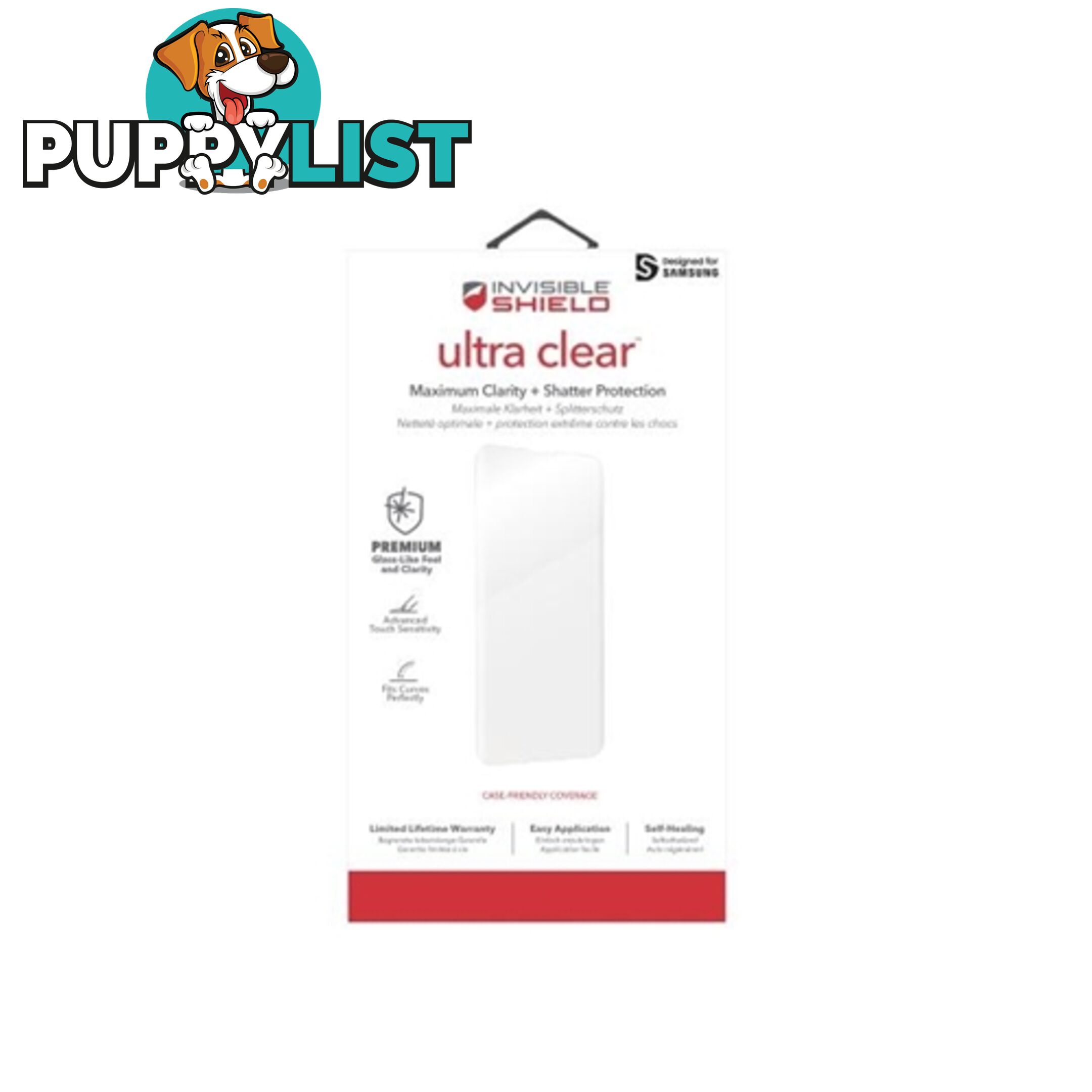 Zagg InvisibleShield HD Ultra 2.0 Screen Protector Samsung Galaxy S10 - Clear - 848467083743/200202663 - ZAGG