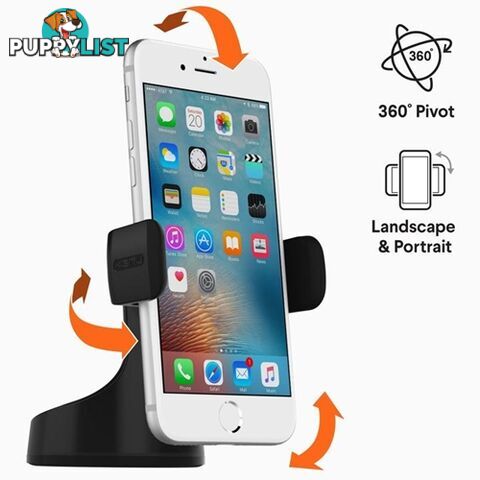 Kenu Airbase Pro Premium Dash & Windshield Smart Phone Mount - Black - 858160003511/AB1-KK-NA - Kenu