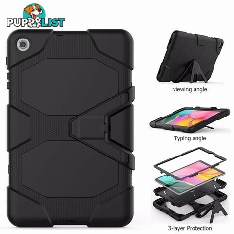 Rugged Protective Case (Built in Screen Guard) & Kickstand Samsung Tab S5E 10.5 2019 - Black - 8809640255502/SDK-TABS5E105-2019-BK - Generic