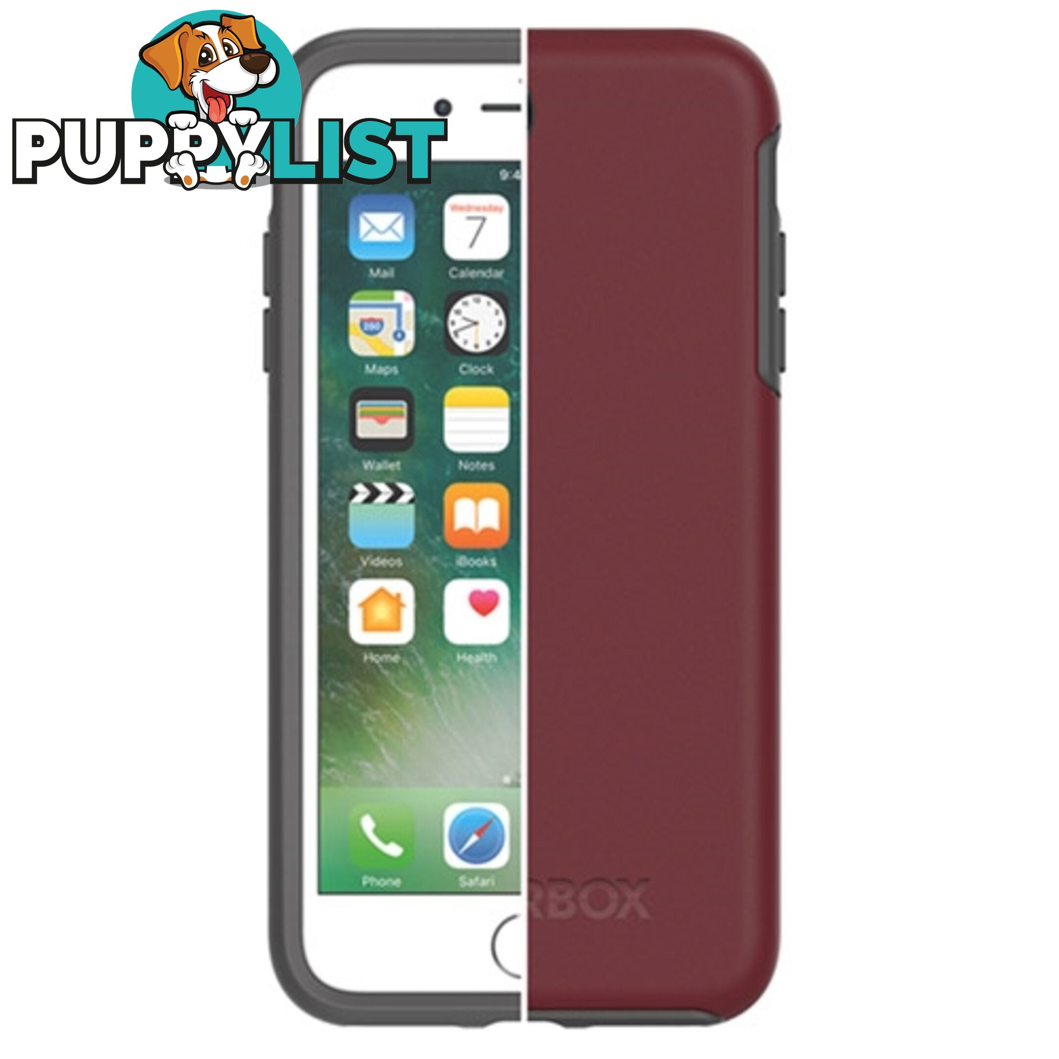 OtterBox Symmetry Case iPhone 8 Plus / 7 Plus - Fine Port Red - 660543427933/77-56872 - OtterBox