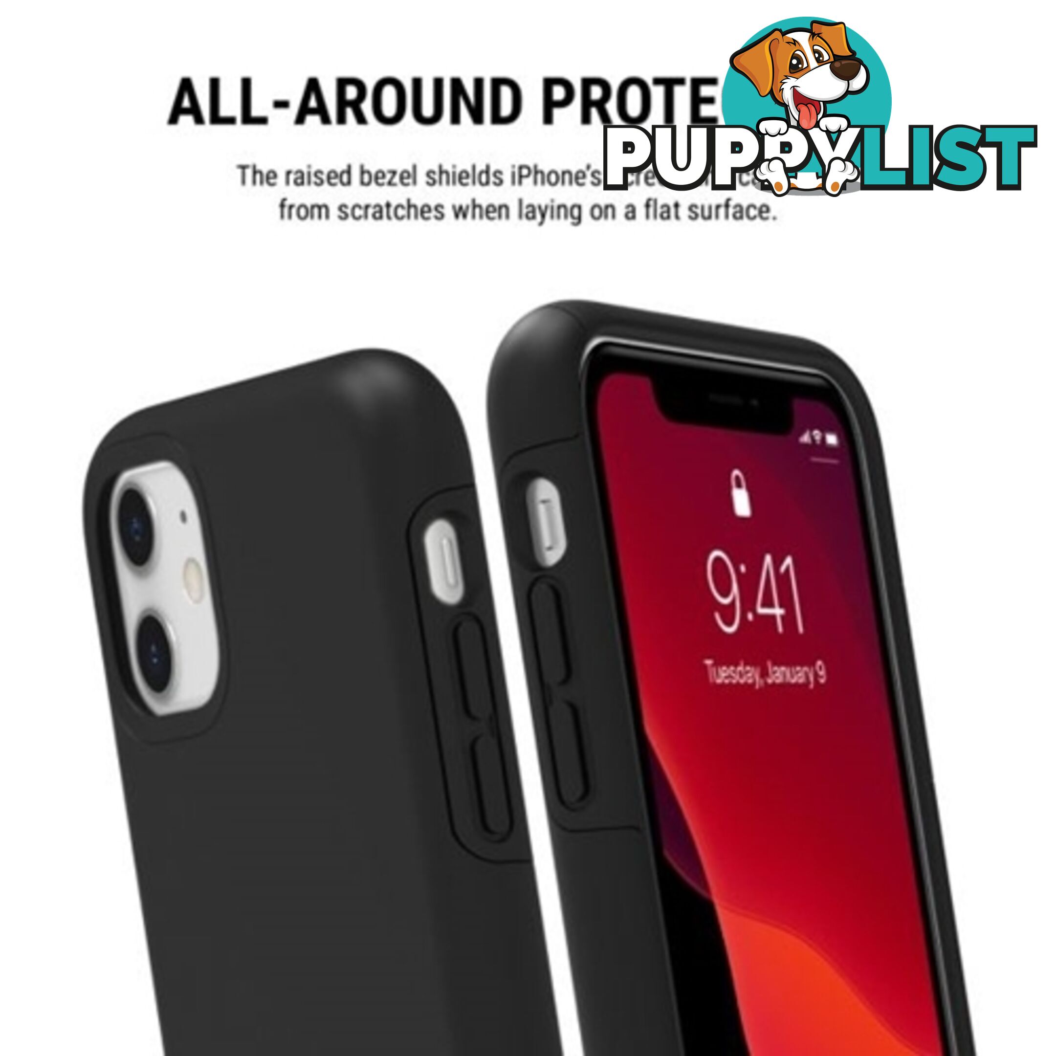 Incipio DualPro Rugged Slim Protective Case iPhone 11 - Black - 191058105837/iph-1848-blk - Incipio