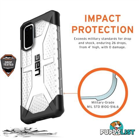 UAG Plasma Rugged & Tough Protective Case Samsung S20 6.2 inch Ice - 812451033779/211973114343 - UAG