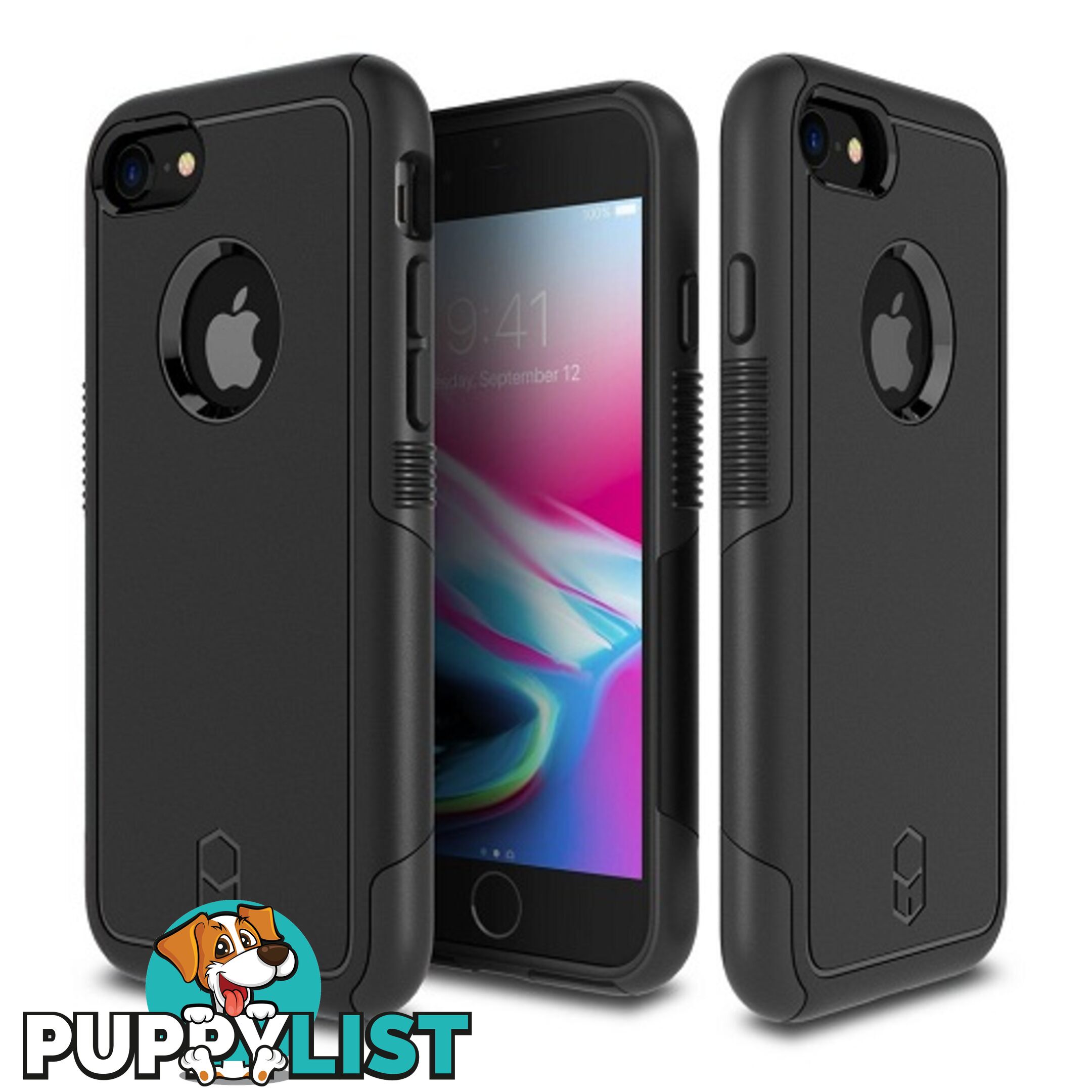 Patchworks Level Aegis Rugged Case for iPhone 8 / 7 - Black - 8809453318210/LAA71 - Patchworks