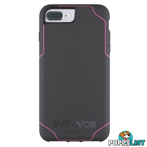 Griffin Survivor Journey Mobile Case iPhone 8+ / 7+ / 6+ - Grey / Pink - 685387436149/GB42816 - Griffin