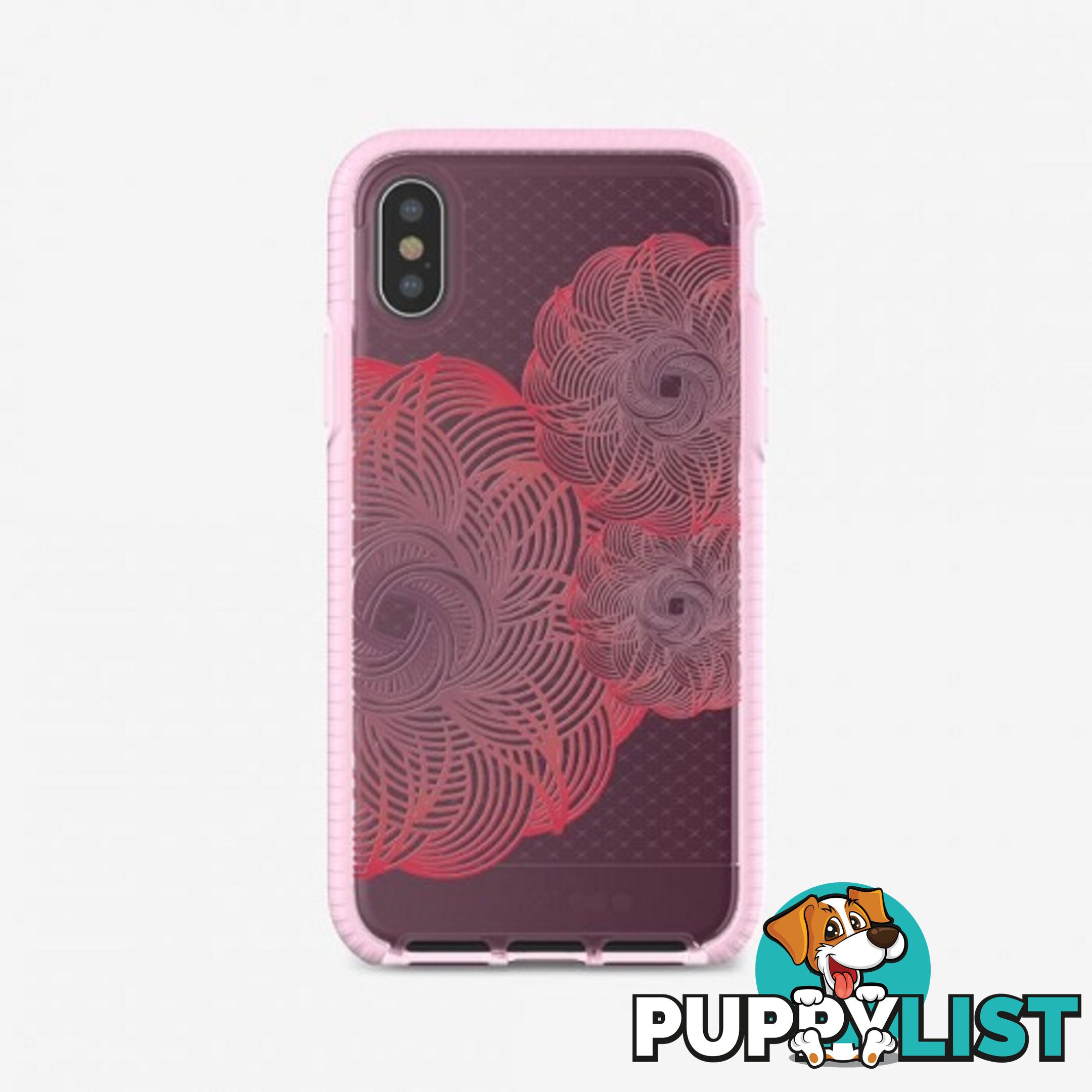 Tech21 Evo Check Evoke Case for iPhone X / XS - Pink / Red - 5055517385725/T21-5866 - Tech21