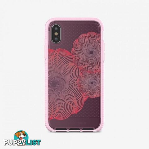 Tech21 Evo Check Evoke Case for iPhone X / XS - Pink / Red - 5055517385725/T21-5866 - Tech21