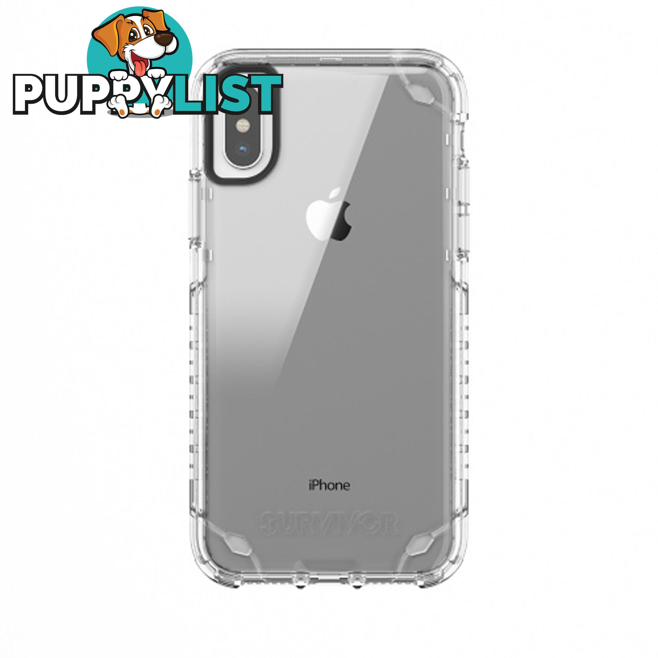 Griffin Survivor Strong Case for iPhone X - Clear - 685387449149/TA43985 - Griffin