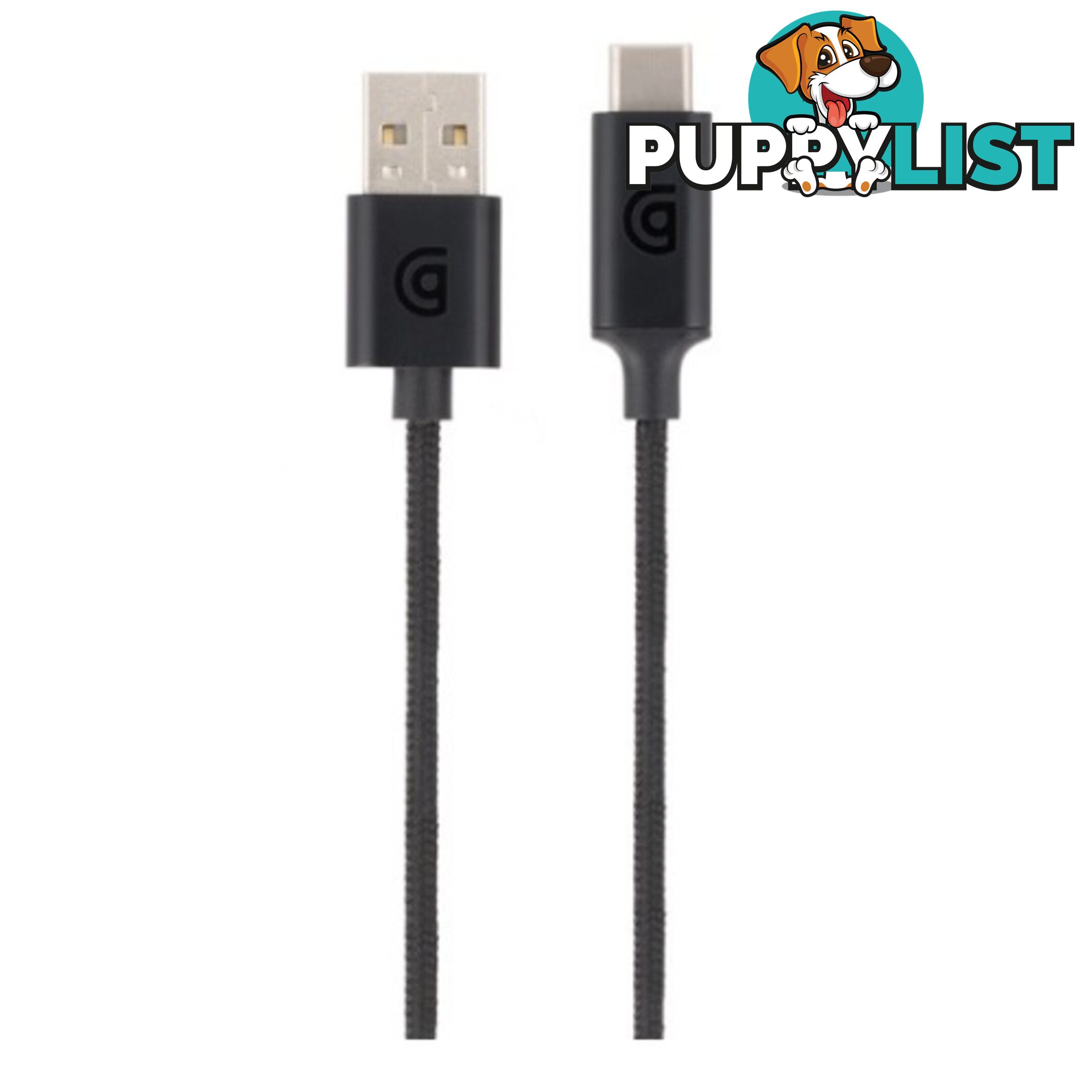 Griffin USB Type C to USB A Cable Premium 6ft / 1.8m - Black - 685387446032/GC43310 - Griffin