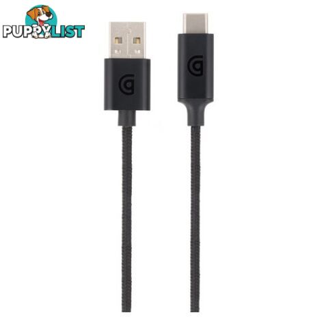 Griffin USB Type C to USB A Cable Premium 6ft / 1.8m - Black - 685387446032/GC43310 - Griffin