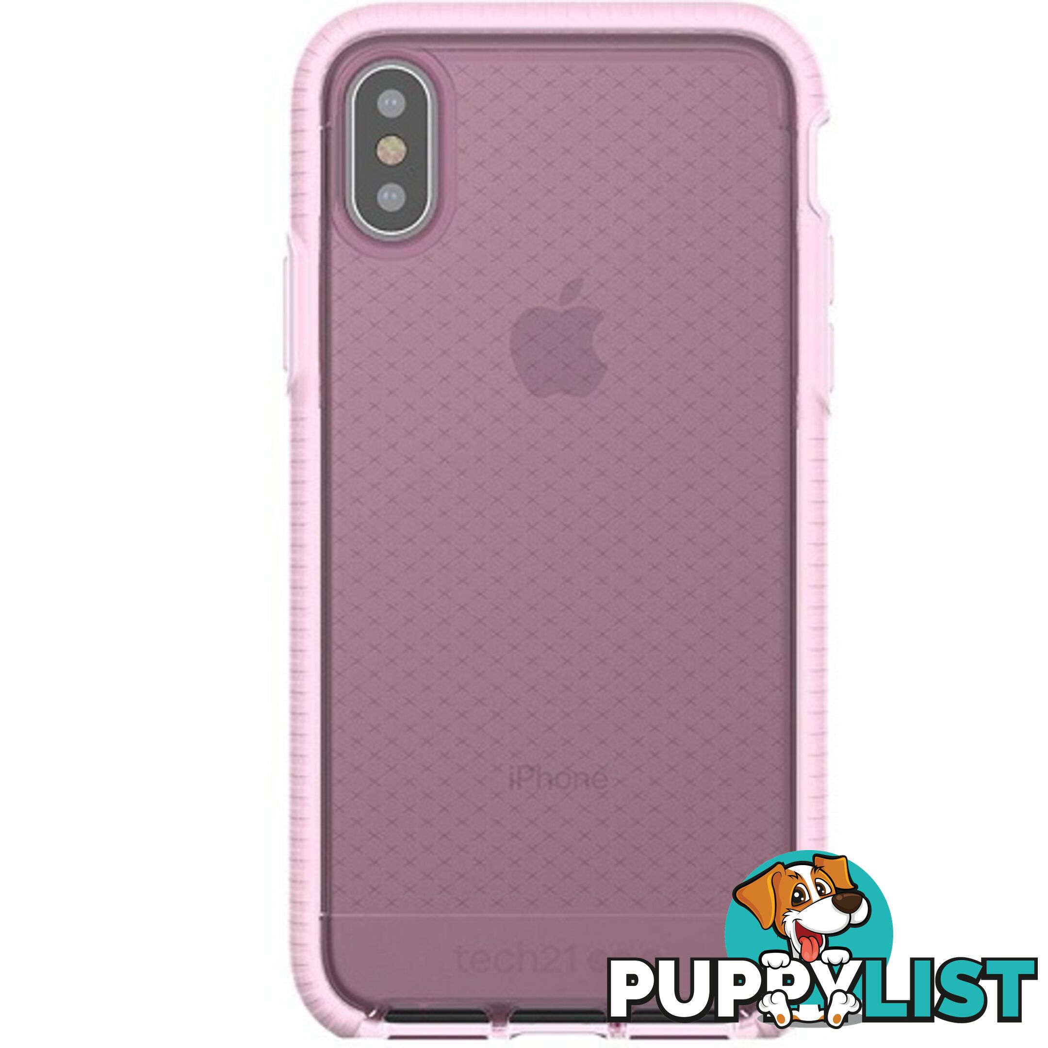 Tech21 Evo Check Case for iPhone X / XS - Rose / White - 5055517385459/T21-5857 - Tech21