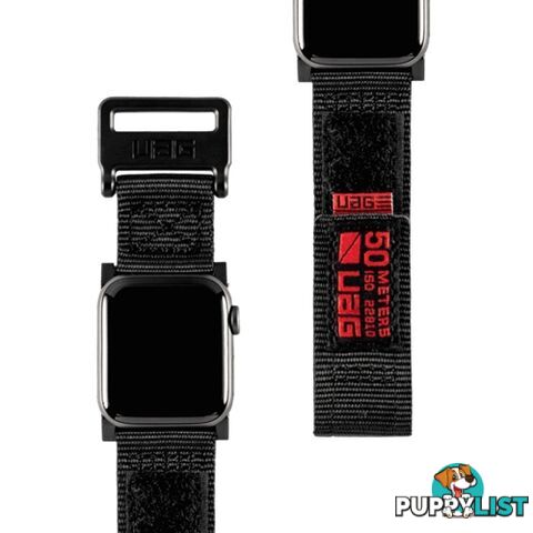 UAG Apple Watch Active Range Strap 44 / 42mm - Black - 812451031928/19148A114040 - UAG