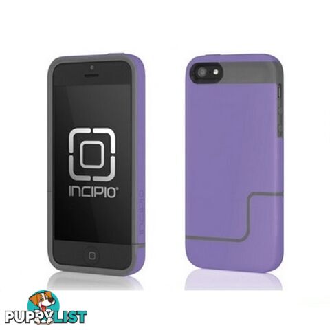 Incipio Edge Pro Slider Hard Case iPhone 5 / 5S / SE 1st Gen - Purple / Grey - 814523028324/IPH-832 - Incipio