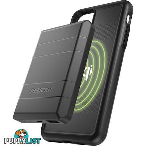 Pelican Protector Case + EMS Portable Magnetic Battery Charger iPhone 11 Pro Max / XS Max - 19428172114/C57220-001A-BKBK - Pelican