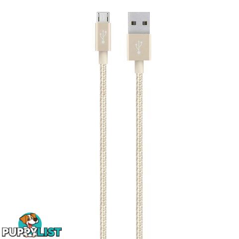 Belkin Mixit Metallic Micro USB to USB Type A Cable 1.2M - Gold - 745883682256/F2CU021BT04-GLD - Belkin