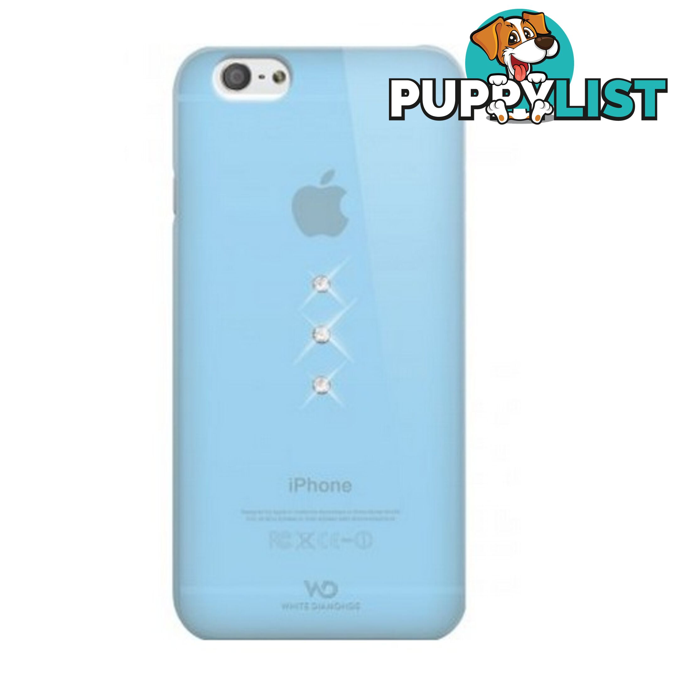 White Diamonds Trinity iPhone 6 / 6S Case Swarovski Diamond Light Blue - 4260237635369/1310TRI65 - White Diamonds