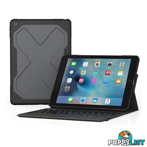 ZAGG Rugged Messenger Keyboard & Case for iPad 5th & 6th 9.7  - Black - 848467064544/I10REU-BBU - ZAGG