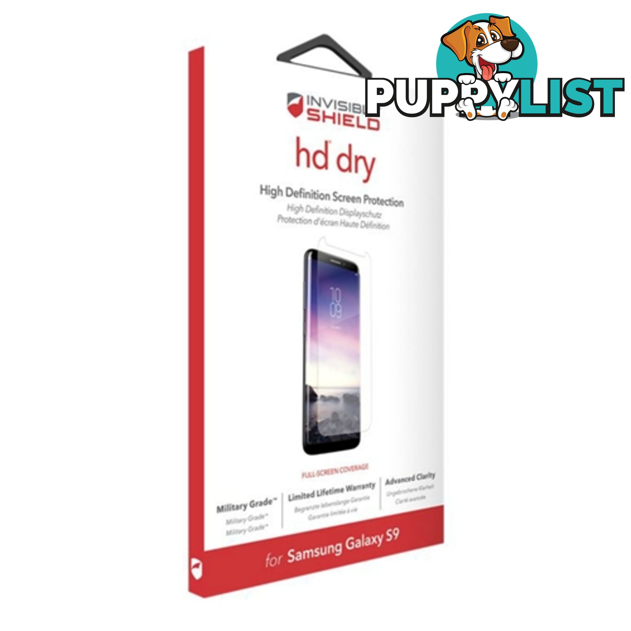 ZAGG Invisibleshield HD Screen protector Samsung S9 - 848467071184/200201405 - ZAGG