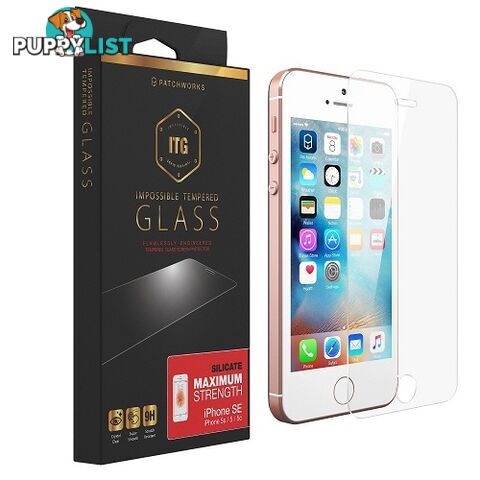 Patchworks ITG Silicate Tempered Glass suits iPhone 5 / 5S / SE Clear - 8809453315714/4853 - Patchworks