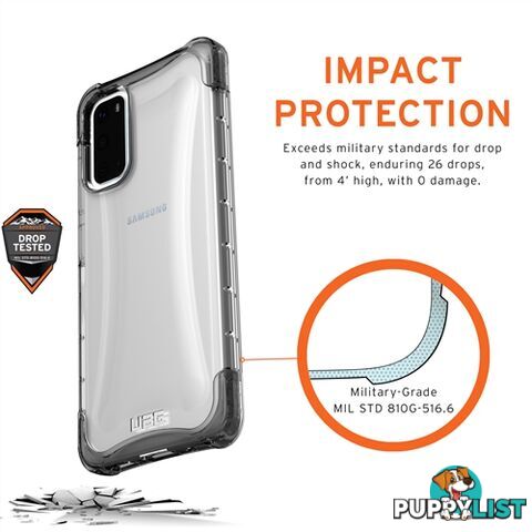 UAG Plyo Slim & Rugged Protective Case Samsung S20 6.2 inch Ice - 812451033755/211972114343 - UAG