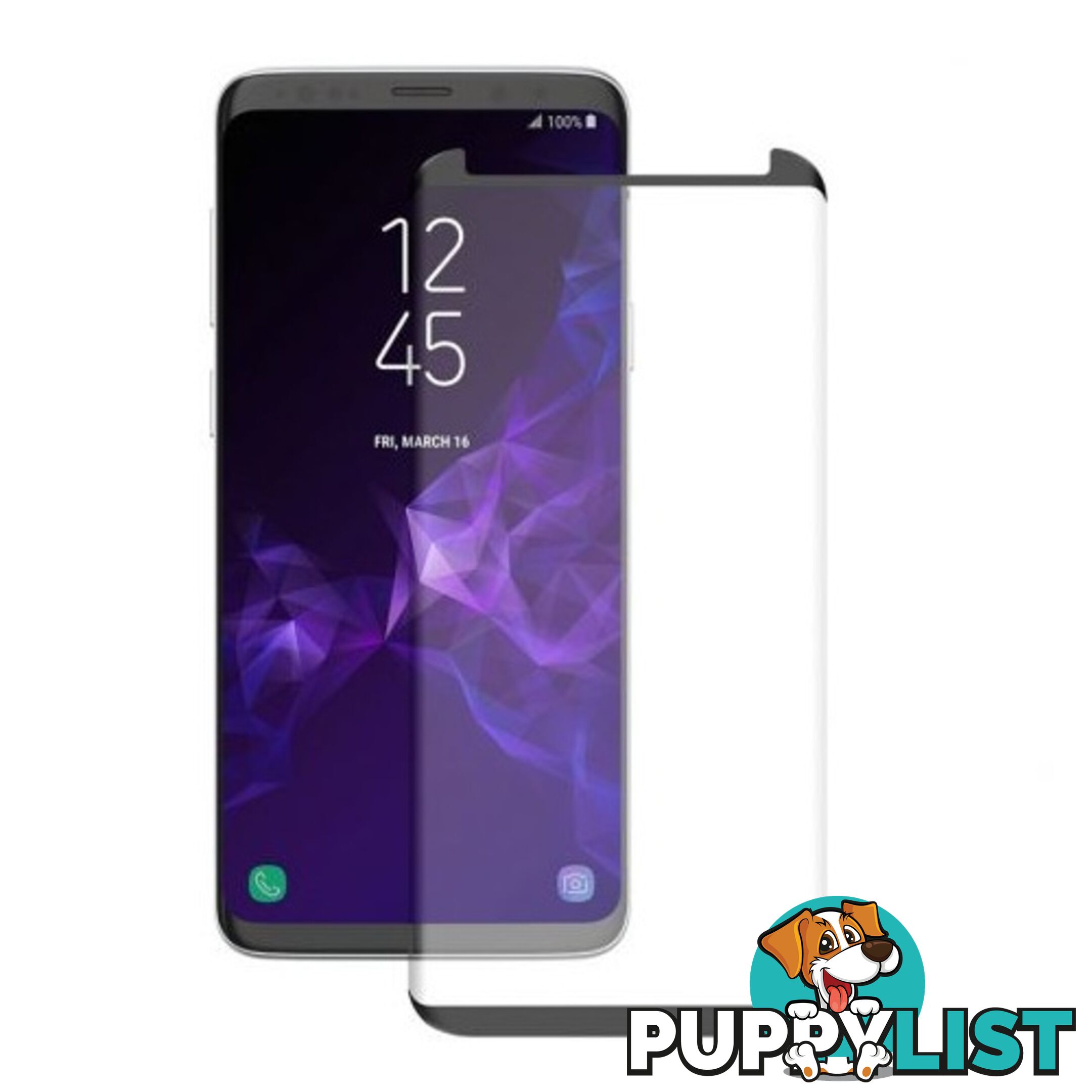 Griffin Survivor Glass Curved for Samsung Galaxy S9 Plus - Clear - 685387452569/GB44273 - Griffin