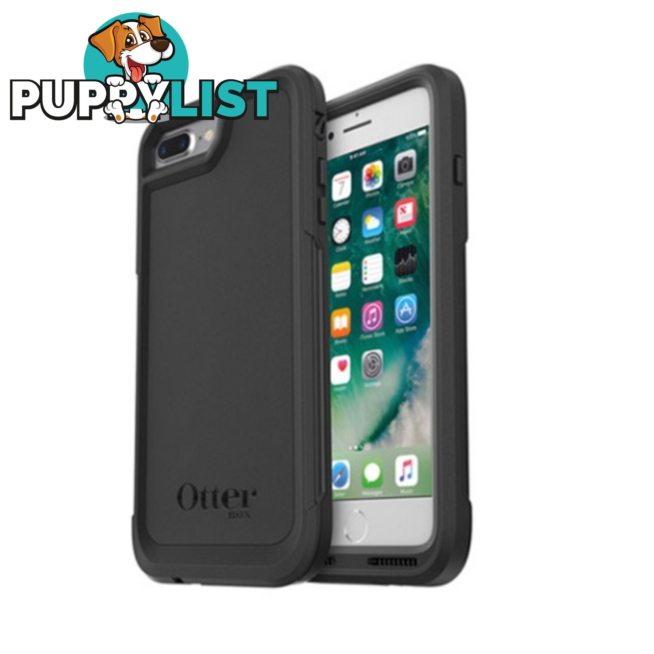 OtterBox Pursuit Case for iPhone 8+ / 7+ - Black - 660543416531/77-55670 - OtterBox