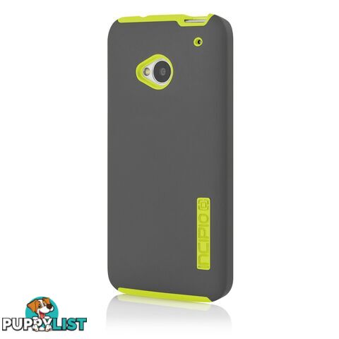 Incipio DualPro Tough Case for HTC One (M7) - Charcoal Gray / Neon Yellow - 814523273526/HT-352 - Incipio