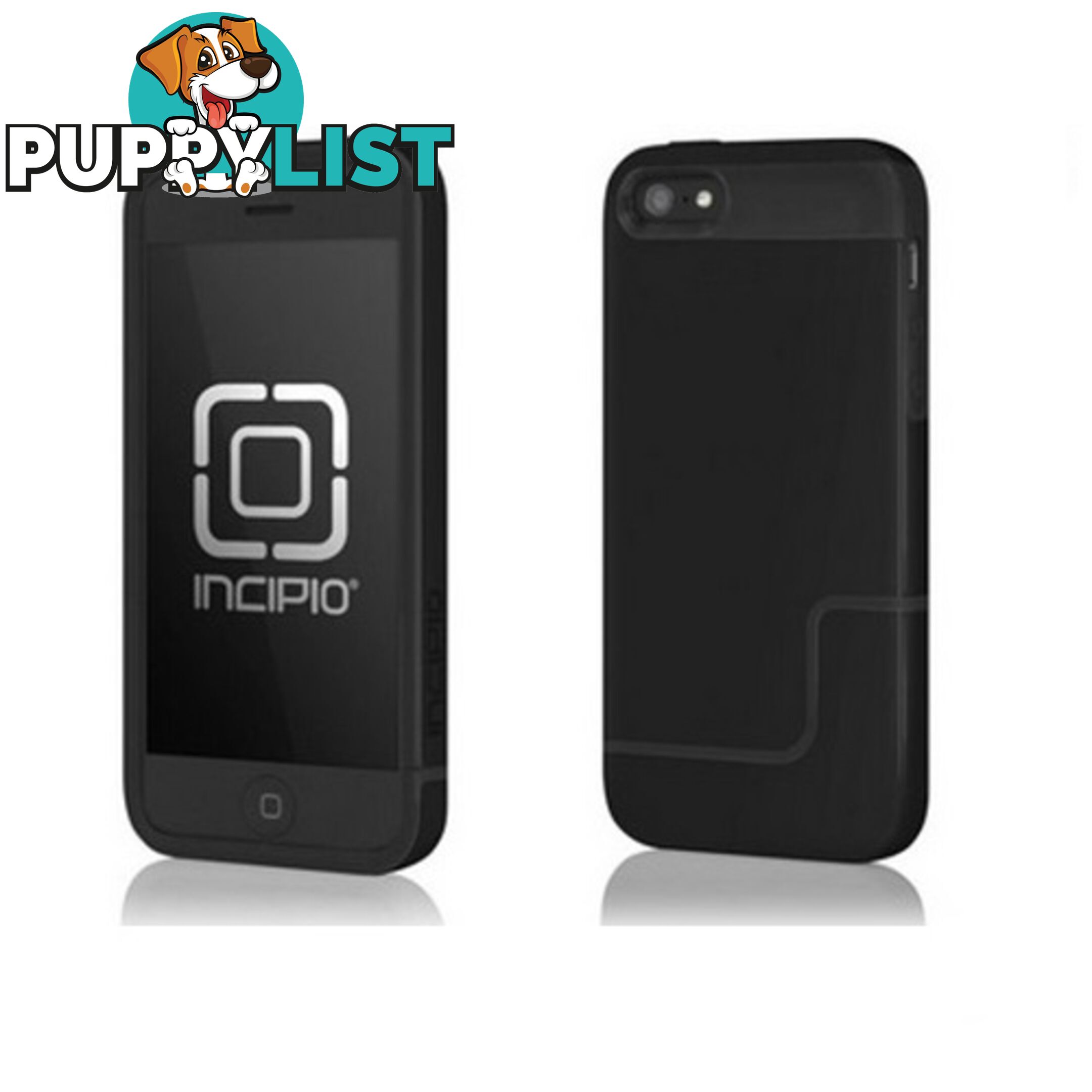 Incipio Edge Pro Slider Hard Shell iPhone 5 case - Black / Black - IPH-830 - Incipio