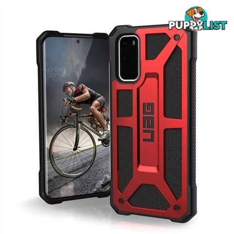 UAG Monarch Rugged & Tough Protective Case Samsung S20 6.2 inch Crimson Red - 812451033748/211971119494 - UAG