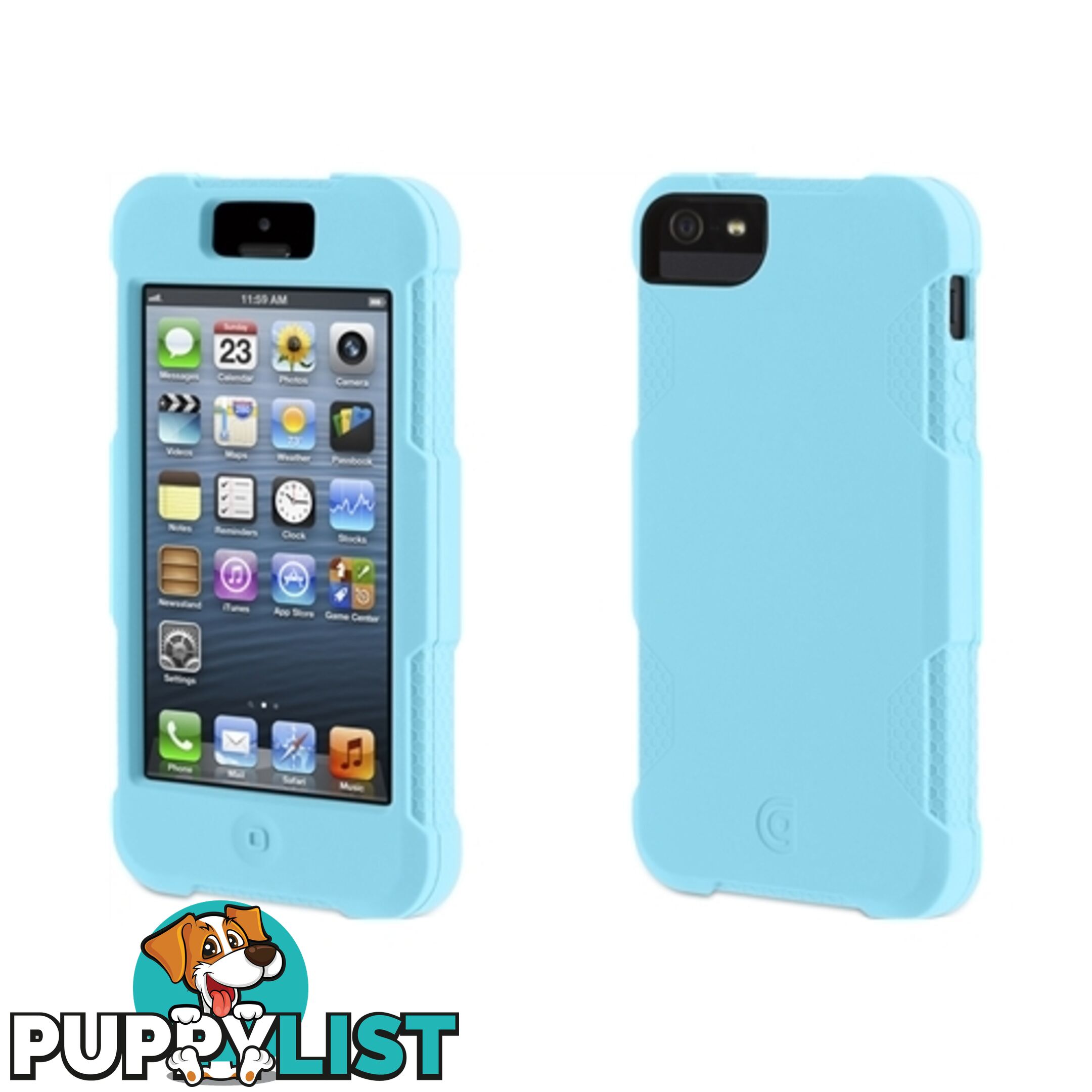 Griffin Protector Case Simple Minimalist Silicone iPhone 5 / 5S / SE 1st Gen - Turquoise - 685387361137/GB35673 - Griffin