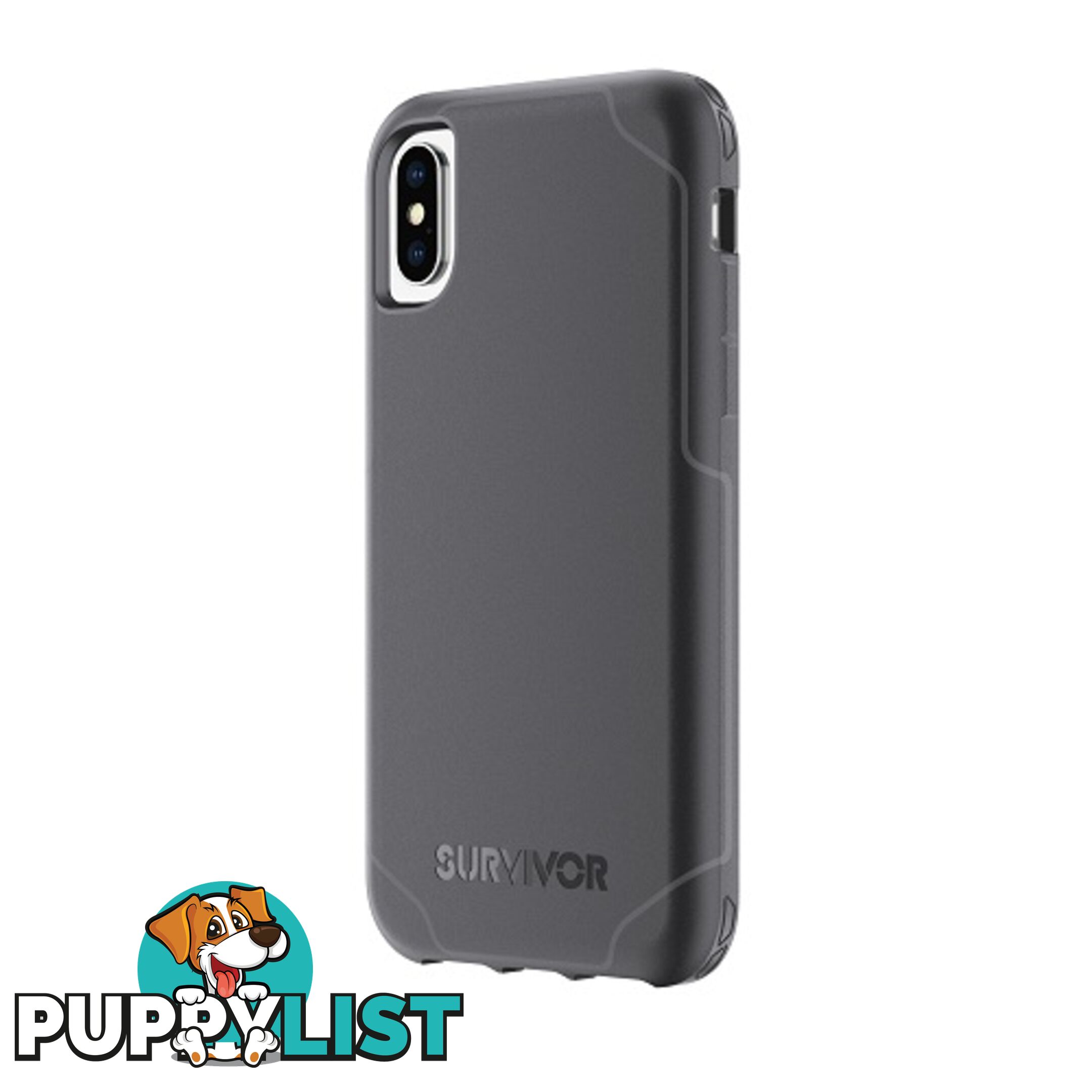 Griffin Survivor Strong Case for iPhone X - Black / Grey - 685387449156/TA43986 - Griffin