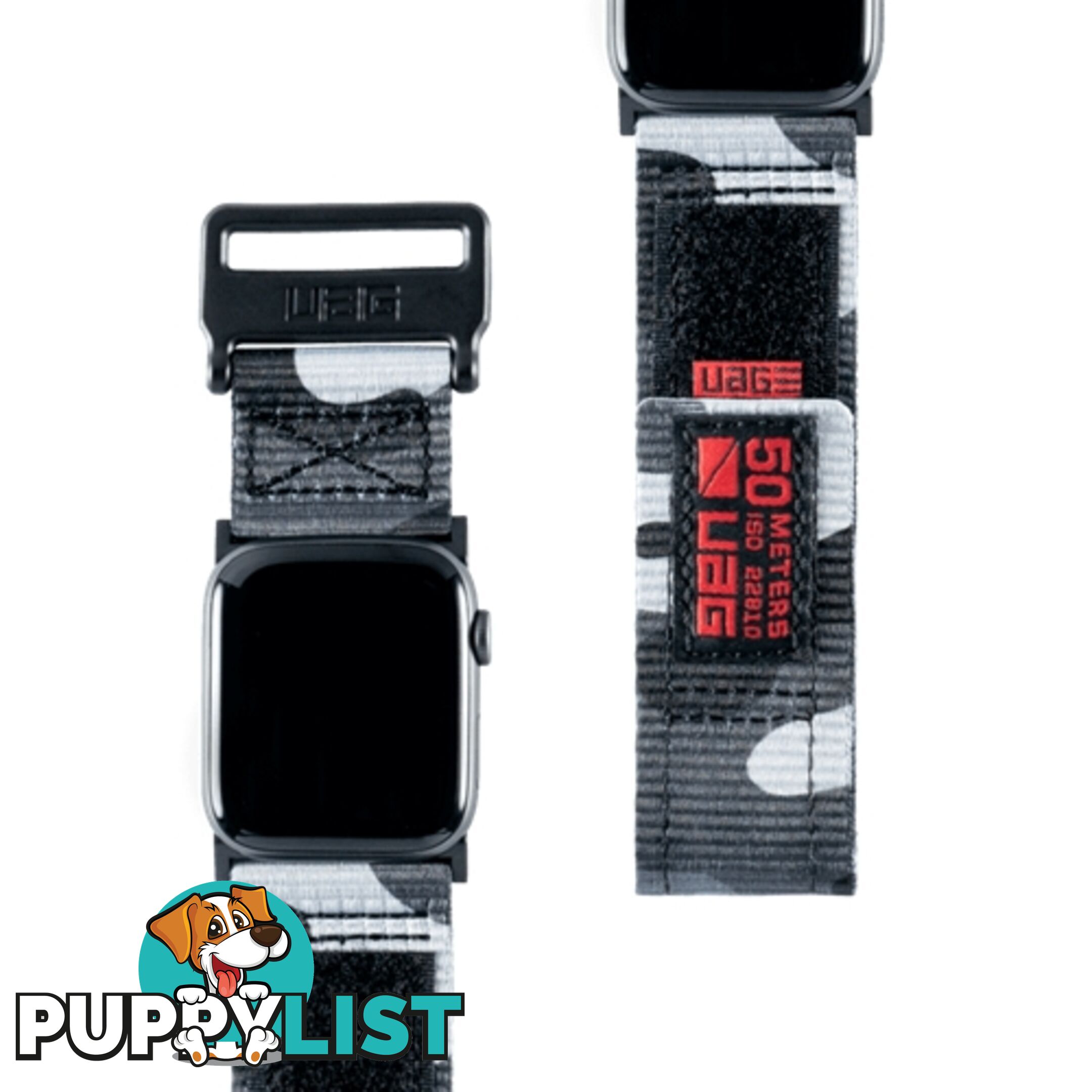 UAG Apple Watch Active Range Strap 44 / 42mm - Midnight Camo - 812451031935/19148A114061 - UAG