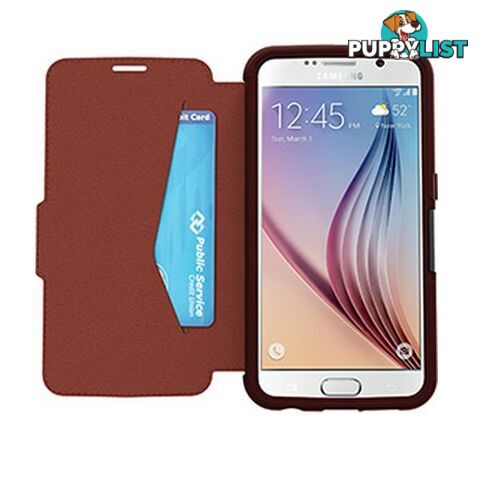 OtterBox Strada Leather Case Samsung Galaxy S6 - Maroon - 660543378907/77-51742 - OtterBox