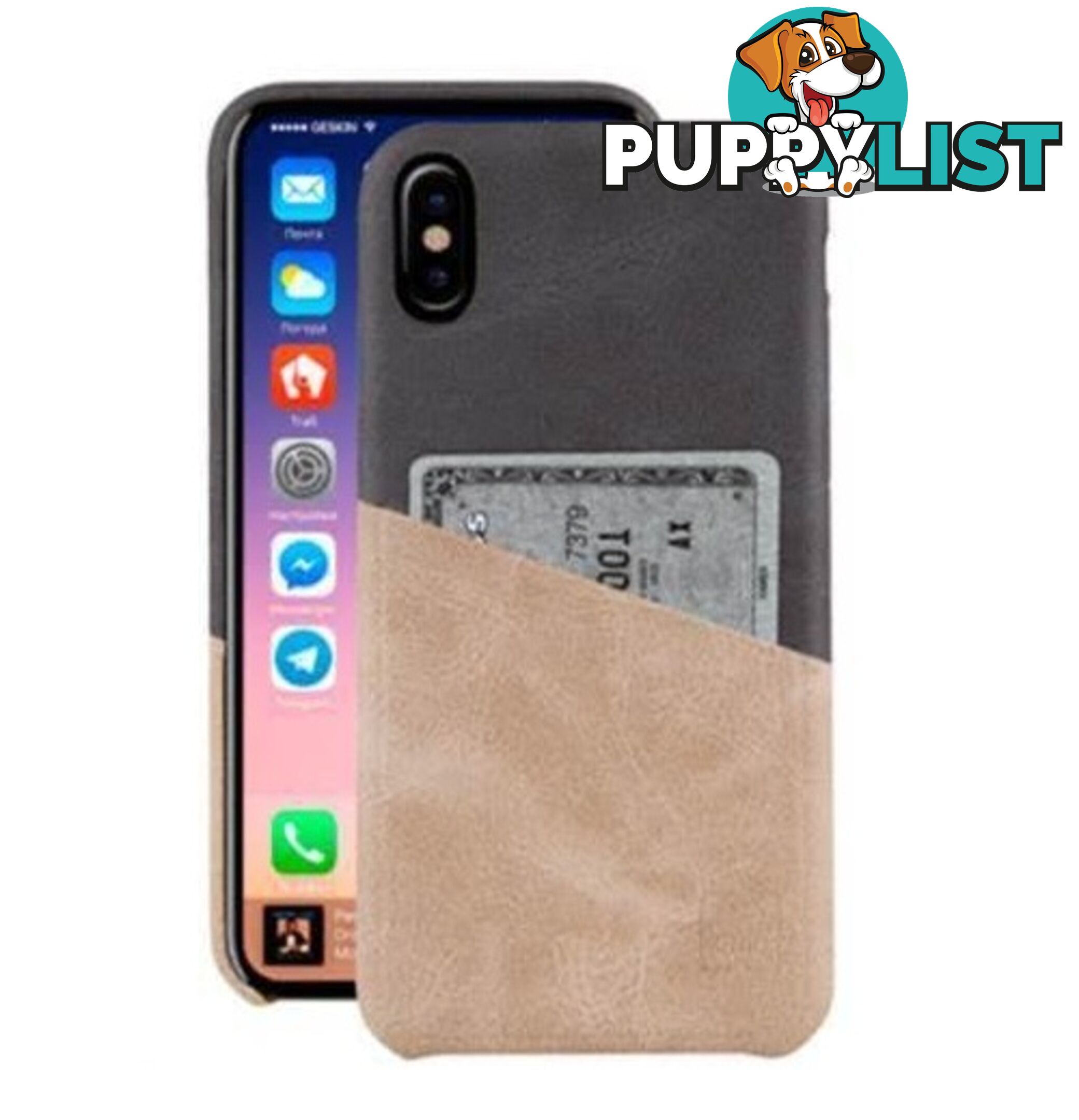 Uniq Outfitter ID Case for iPhone X / Xs - Vintage Homme Ash - 8886463660478/UNIQ-IPXOFTID-VINBLK - UNIQ