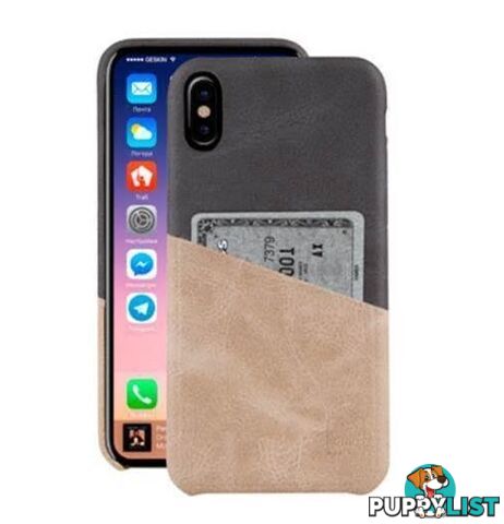 Uniq Outfitter ID Case for iPhone X / Xs - Vintage Homme Ash - 8886463660478/UNIQ-IPXOFTID-VINBLK - UNIQ