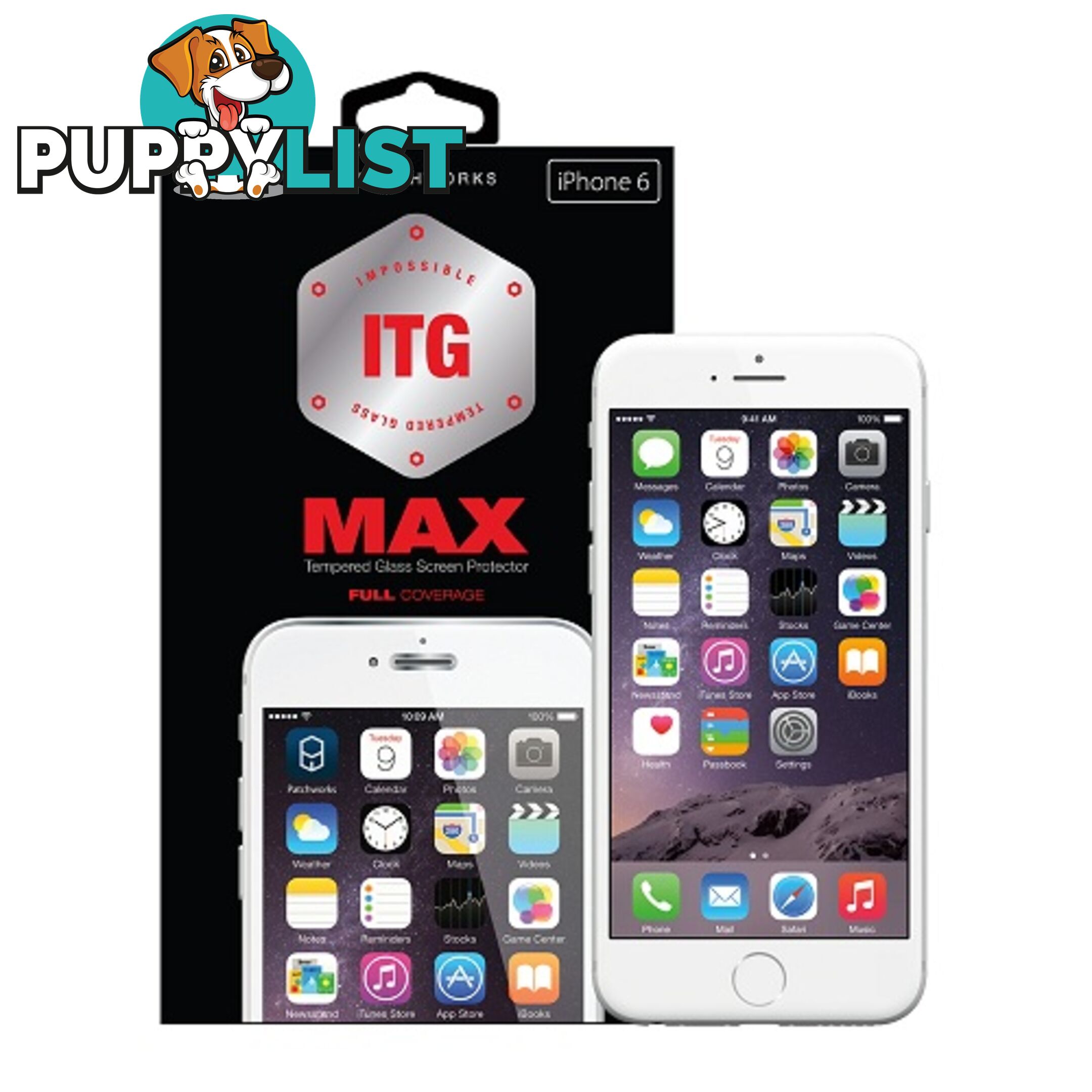 Patchworks Colorant Tempered Glass ITG Max for Apple iPhone 6 / 6S 0.4mm 9H - 8809327547500/4310 - Patchworks