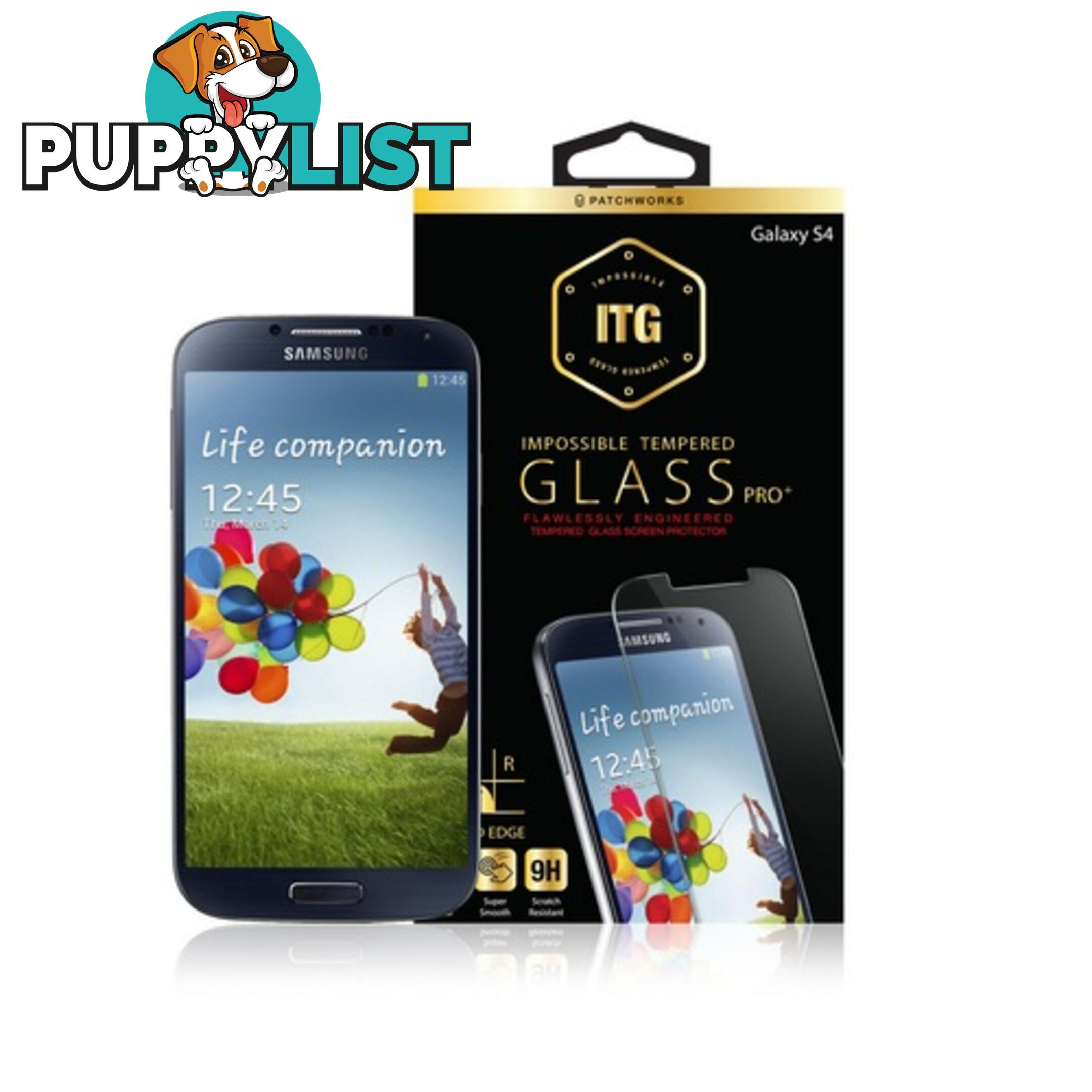 Patchworks ITG PRO Plus Tempered Glass for Samsung Galaxy S4 - Clear - 8809327546107/4178 - Patchworks