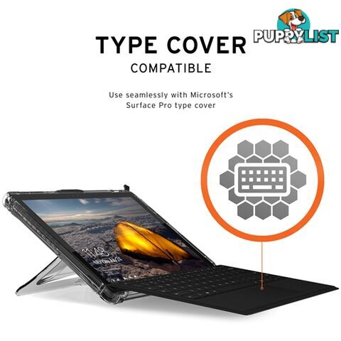 UAG Plyo Tough & Clear Case for Microsoft Surface Pro 7 / 6 / 5 / 4 - 812451030747/321642114343 - UAG