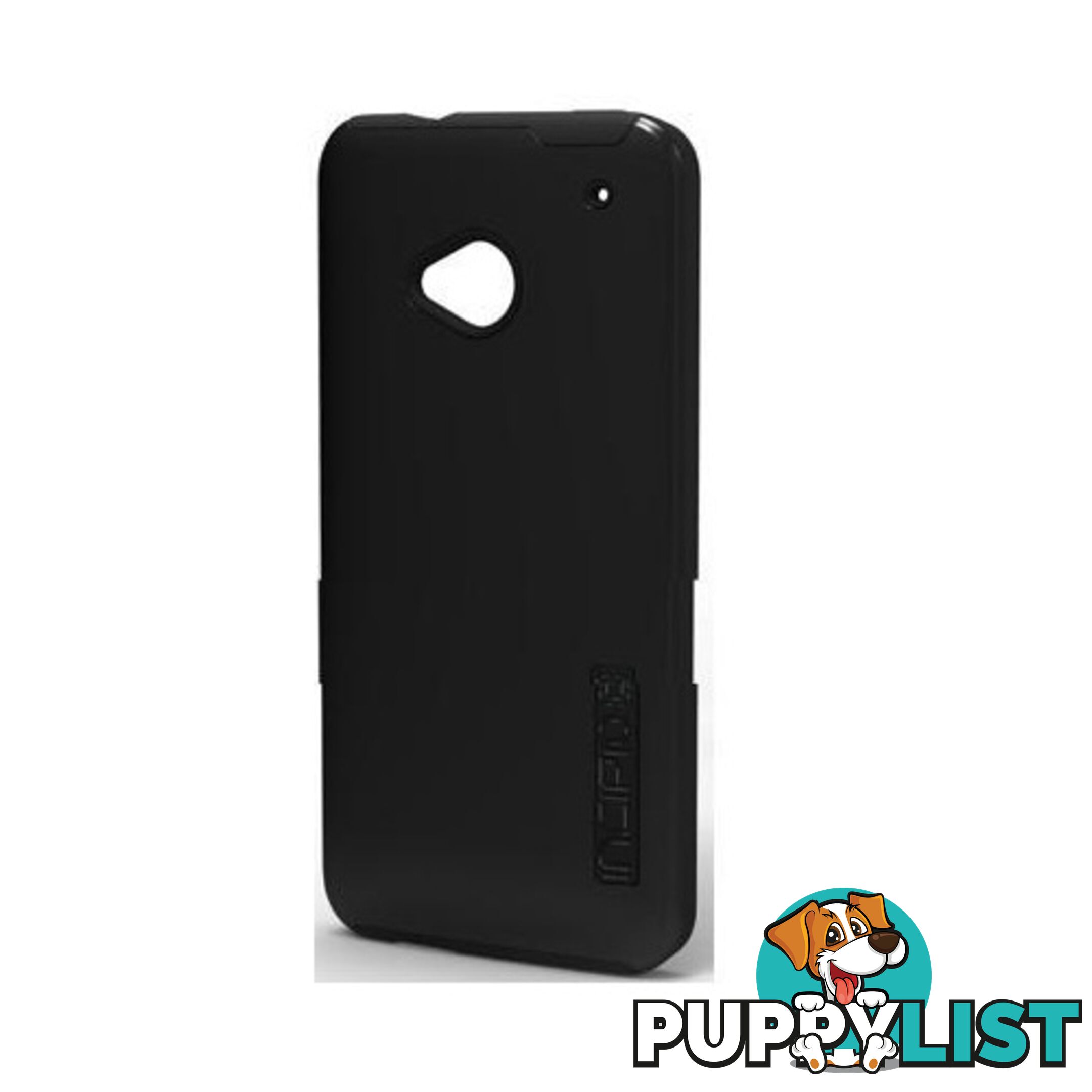 Incipio DualPro Tough Case for HTC One (M7) - Black / Black - 814523273502/HT-350 - Incipio