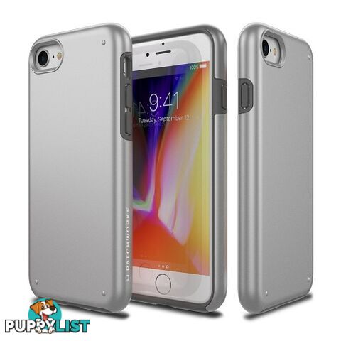 Patchworks Chroma Metalic Color Rugged Case iPhone 8 / 7 - Silver - 8809453318524/CRA74 - Patchworks