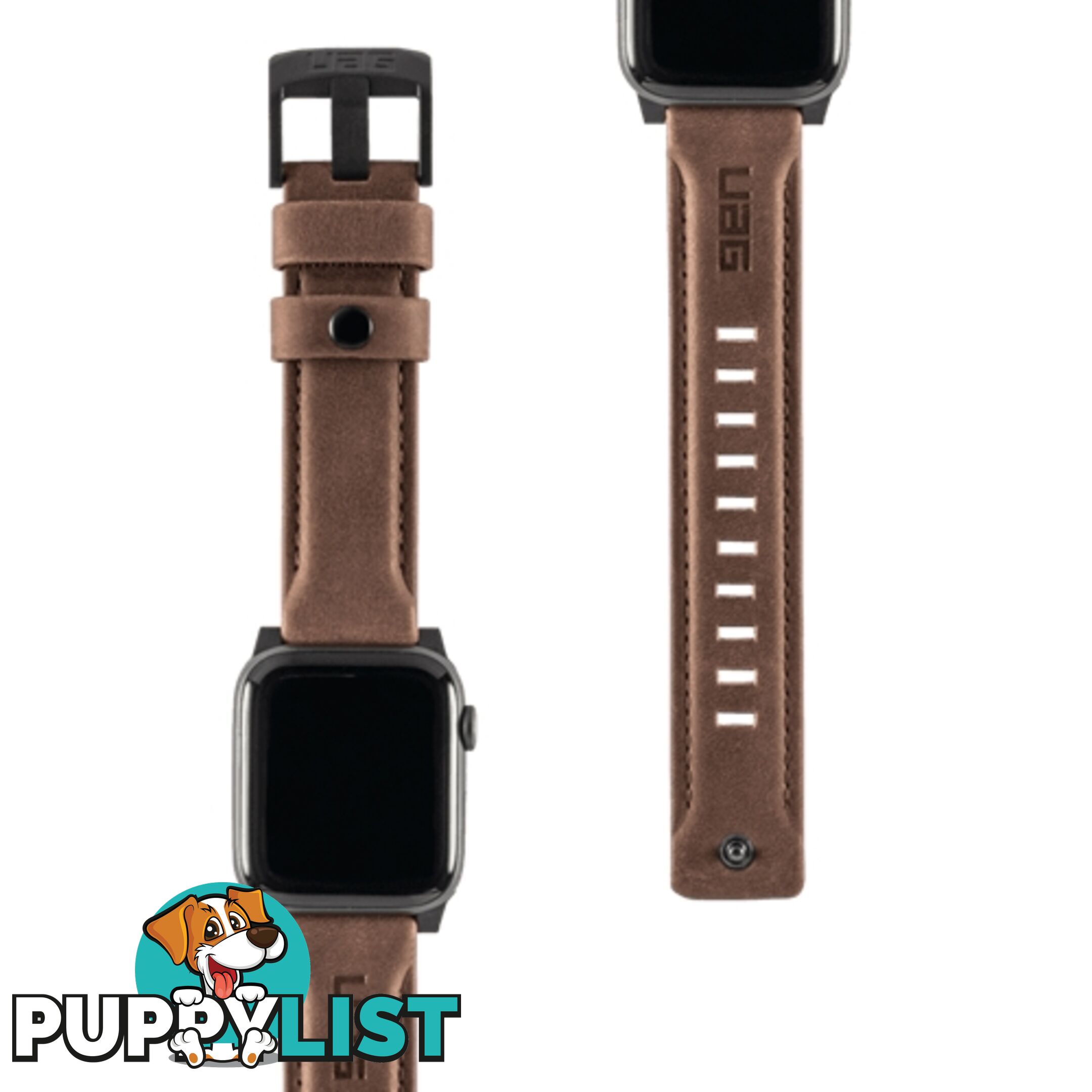 UAG Apple Watch Leather Range Strap 44 / 42mm - Brown - 812451031881/19148B114080 - UAG