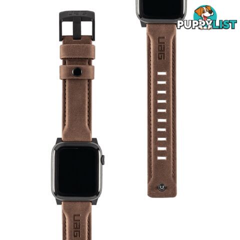 UAG Apple Watch Leather Range Strap 44 / 42mm - Brown - 812451031881/19148B114080 - UAG