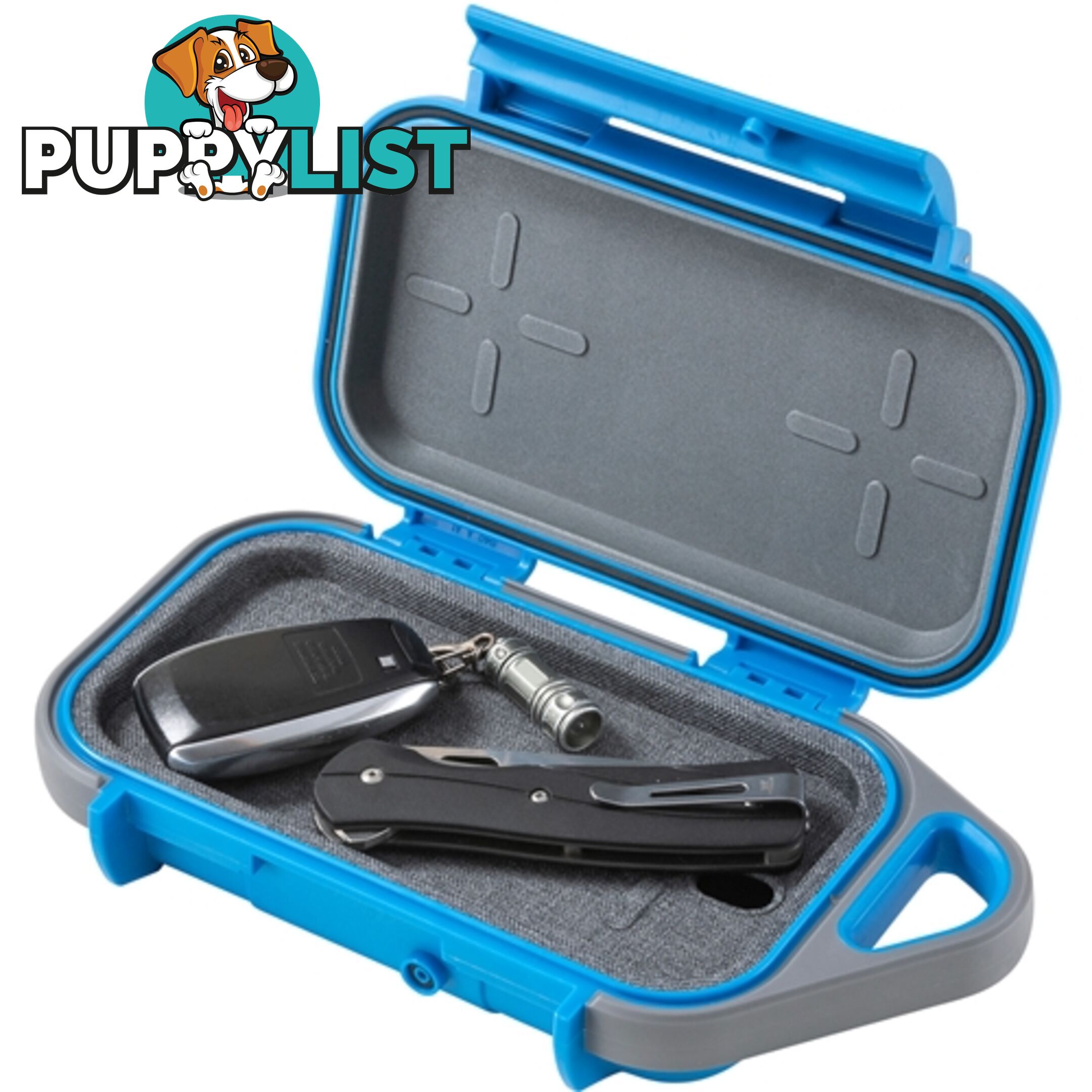 Pelican Go Case G40 Waterproof IP67 Watertight Storage Utility Box Blue - 019428163525/GOG400-0000-BLU - Pelican